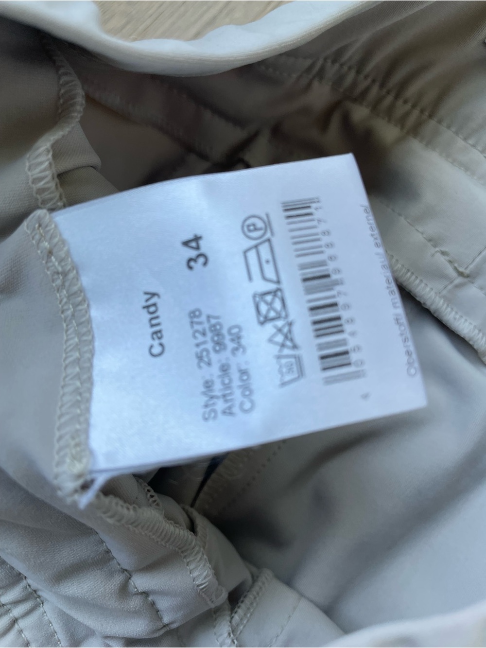 RAFFAELLO ROSSI Light Gray Jogger Pants 24 size 4 - Picture 6 of 7